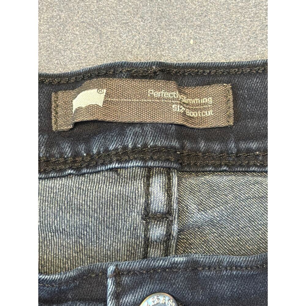 Levis 512 Women Jeans Blue Denim Bootcut Leg Stretch Mid Rise Pockets Casual 10M - Picture 4 of 12